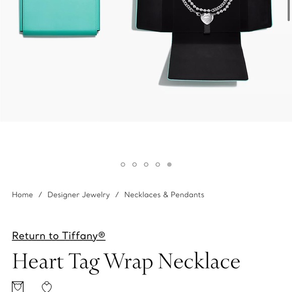 Tiffany Heart Tag Wrap Necklace - Picture 5 of 5